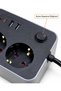 Surge Protected Extension Socket with USB and Type C Outlets for Computers and Mobile Devices - 3