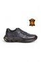 Rubber Sole Lace-Up Sneaker Navy Blue Genuine Leather Men's Casual Shoes Hz2461-2522