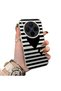 Vivo X300 Compatible Striped Black Case, Shockproof Silicone, Stylish - 2