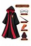 Harry Potter Costume for Kids and Adults - Harry Potter Robe Glasses Wand Tie Set - 5