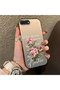 iPhone 7 Plus/8 Plus Compatible Rose and Text Pattern Case, Protective, Daily Use
