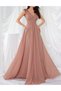 Rochie lunga, roz - 4