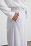 Soft Scuba Barrel Stitched Trousers Gray Melange - 5