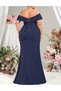 Rochie lunga, Albastru - 3