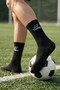 Unisex Black Non-Slip Silicone Sole Football Socks Pilates Yoga Training Socks - 5