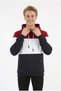 Men's Three-Thread Ribbed Hooded Casual Sweatshirt with Kangaroo Pocket - 4