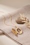 Brass Gold Color Covered Photo Insertable Model Women's Necklace - 2
