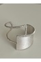Modern Thick Hammered Leopard Stone Bracelet/Bracelet - 3
