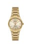 Milano Women's Wristwatch Gold Color Metal Band Champagne Dial Round Case Minimalist Analog Watch 30 mm Case Diameter - 2