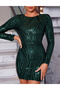 Rochie scurta, Verde - 7