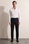 Relaxed Fit (No Pile) Black Striped Jogger Pants - 4