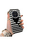 Tecno Camon 40 Premier Compatible Striped Black Case, Shockproof Silicone, Stylish - 2