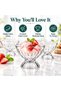 140ml Transparent Glass Dessert Bowls, Set of 6 - 7