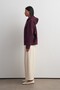 Soft Scuba Zippered Cardigan Plum - 4