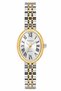 Milano Women's Wristwatch Gold Silver Dual Color Metal Band White Dial Oval Case Roman Numeral Analog Watch 22 mm Case Diameter - 2