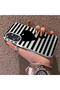 Oppo A60 Compatible Striped Black Case, Shockproof Silicone, Stylish