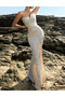 Rochie lunga, Bej - 5