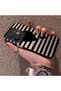 Vivo V60 Compatible Striped Black Case, Shockproof Silicone, Stylish