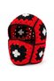 Women's Hand Knitted Balaclava Beanie Hat Neck Collar Red - 3