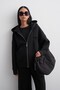 Soft Scuba Zippered Cardigan Black