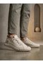 Ba0248 Cream Flexible Lace-Up Ultra Light Breathable Sneaker Shoes