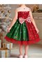 Rochie, Rosu/Verde - 2