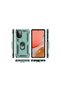 Samsung Galaxy A72 Case Sofia Silicone Cover with Ring - Green - 3