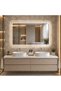 Rectangular LED Mirror 110×80 cm, Front + Back Lighting, Defogging, 3 Light Modes, Touch - 4