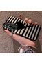 Infinix Hot 60I Compatible Striped Black Case, Shockproof Silicone, Stylish
