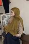 Square Geometric Patterned Jacquard Shawl - 3