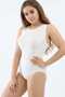 Solid Microfiber Women's Bodysuit - 3