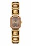 Milano Women's Wristwatch Gold Color Brown Stone Metal Cord Rectangular Case Analog Watch 20 mm Case Diameter - 2