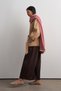 Striped Knitwear Scarf Red - 4