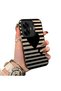 Realme C55 Compatible Striped Black Case, Shockproof Silicone, Stylish - 2