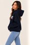Women's Hooded Printed Embroidered Long Sleeve Sweatshirt Cty-Abr-9133 - 2