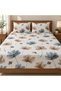 Turkish Style King Size Flat Bedsheet Set, 3 Pieces, 260 x 240 cm, 1 Flat Sheet and 2 Pillowcases (Slate Blue) - 3