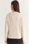 Women's Cream Lace Detailed V-Neck Long Sleeve Ribbed Knitwear Sweater Tk261069 60286723 - 7