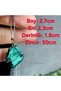 Velvet Malachite - Malachite Natural Stone Necklace - Energy and Joy Stone-21- Steel Chain - Only Hand Made - 3