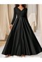 Rochie lunga, Negru - 4