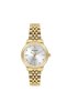 Milano Women's Wristwatch Gold Color Metal Band Silver Dial Stone Detail Round Case Analog Watch 32 mm Case Diameter - 2