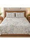 Turkish Style King Size Flat Bedsheet Set, 3 Pieces, 260 x 240 cm, 1 Flat Sheet and 2 Pillowcases (Beige) - 3