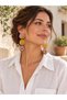 Design Dangle Earrings for Women Multi Color - 3