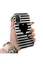 Redmi Note 10 4G/Note 10S Compatible Striped Black Case, Shockproof Silicone, Stylish - 2
