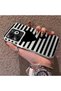 Tecno Spark Go 2024 Compatible Striped Black Case, Shockproof Silicone, Stylish