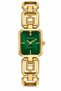 Milano Women's Wristwatch Gold Color Geometric Metal Cord Green Dial Rectangular Case Analog Watch 20 mm Case Diameter - 2