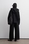 Soft Scuba Zippered Cardigan Black - 6