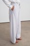 Soft Scuba Barrel Stitched Trousers Gray Melange - 3