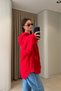 Red - Hooded Zipper Jacket Red - 4