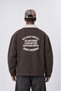 Men's Not Basic Project Printed Oversize Jacket Brown