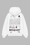 Basquiat Urban Art White Oversize Hoodie
